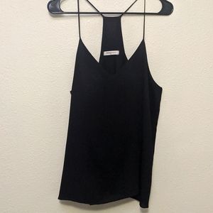 Black spaghetti strap tank size large.